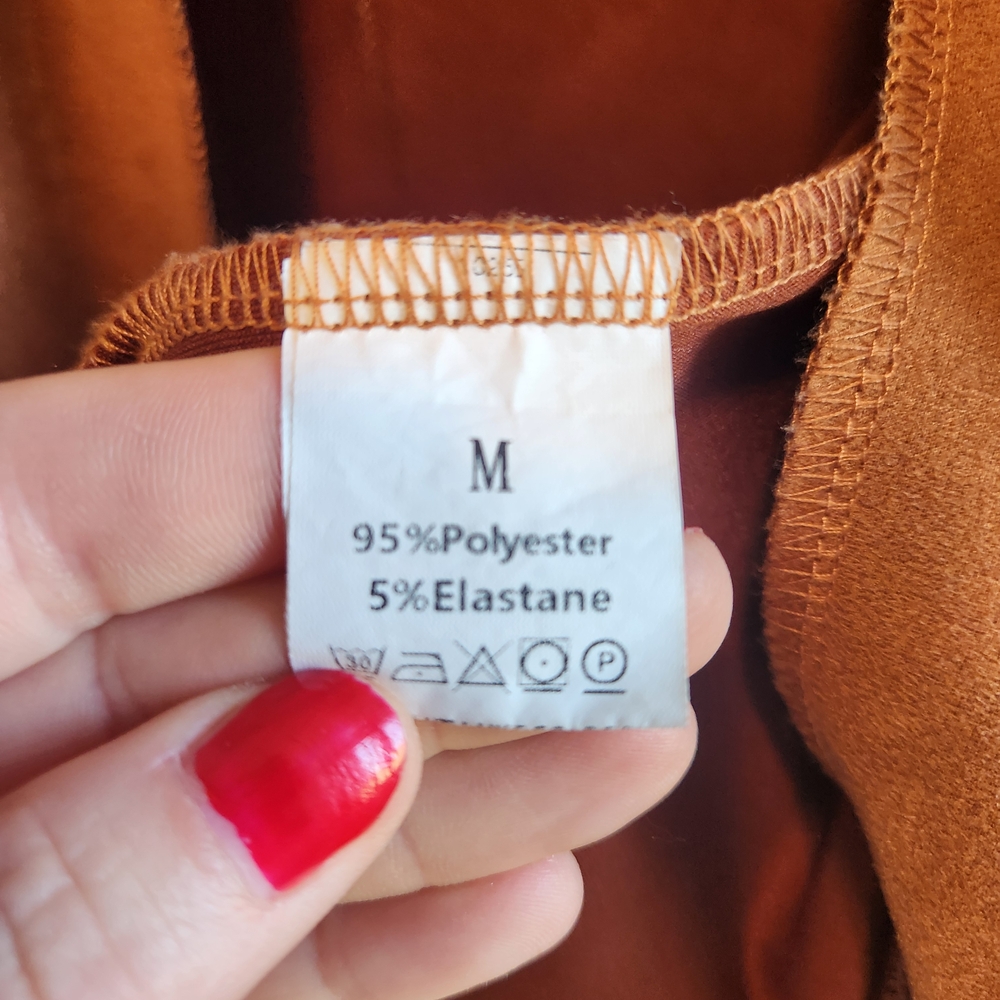 Women's Camel Button Decor Jacket - image 3